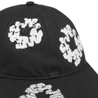 Denim Tears The Cotton Wreath Cap Black – detail | Purekickz