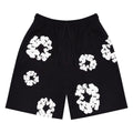 Denim Tears The Cotton Wreath Shorts Black – hlavní pohled | Purekickz