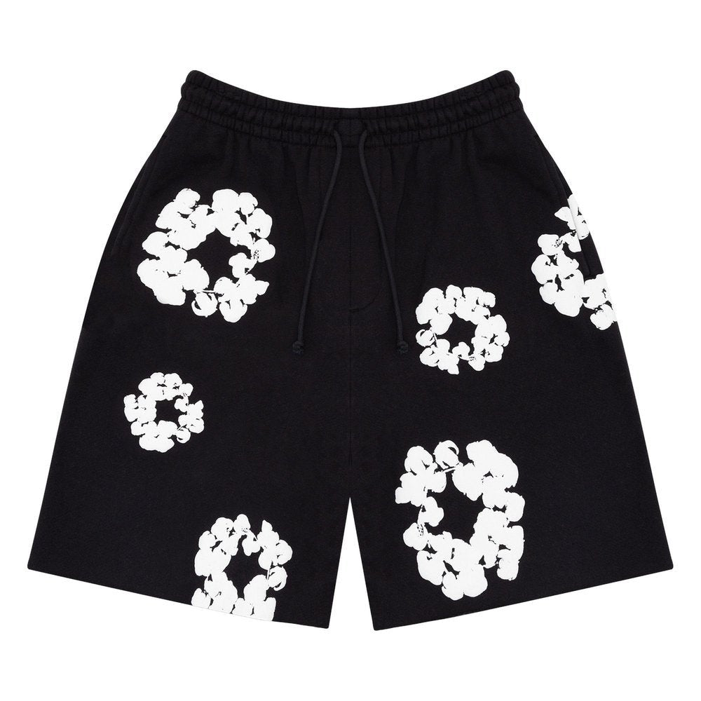 Denim Tears The Cotton Wreath Shorts Black