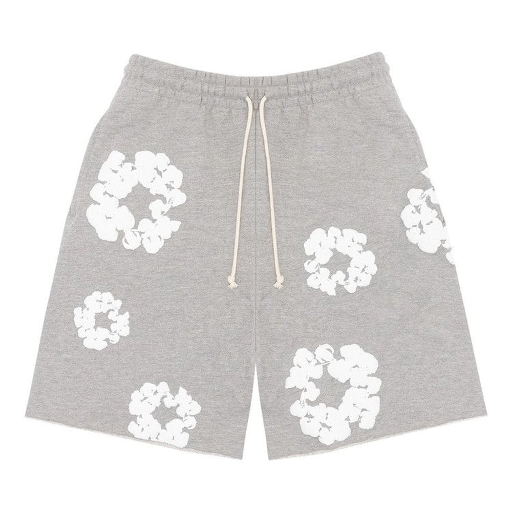 Denim Tears The Cotton Wreath Shorts Grey – hlavní pohled | Purekickz