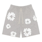 Denim Tears The Cotton Wreath Shorts Grey – hlavní pohled | Purekickz