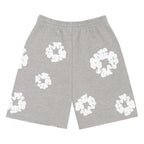 Denim Tears The Cotton Wreath Shorts Grey – boční pohled | Purekickz