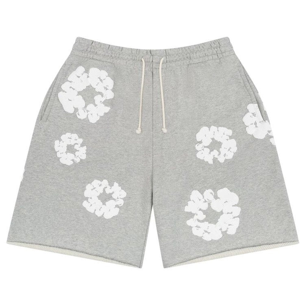 Denim Tears  The Cotton Wreath Shorts Grey Grey – hlavní pohled | Purekickz