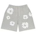 Denim Tears  The Cotton Wreath Shorts Grey Grey – hlavní pohled | Purekickz