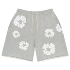 Denim Tears  The Cotton Wreath Shorts Grey Grey – hlavní pohled | Purekickz