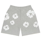 Denim Tears  The Cotton Wreath Shorts Grey Grey – boční pohled | Purekickz