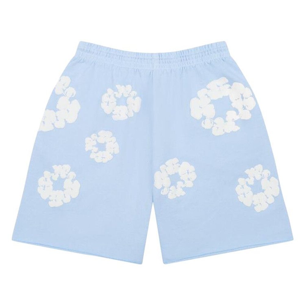 Denim Tears コットン スウェット ショートパンツ ブルー S Denim Tears The Cotton Wreath Sweat Shorts | Purekickz – purekickz