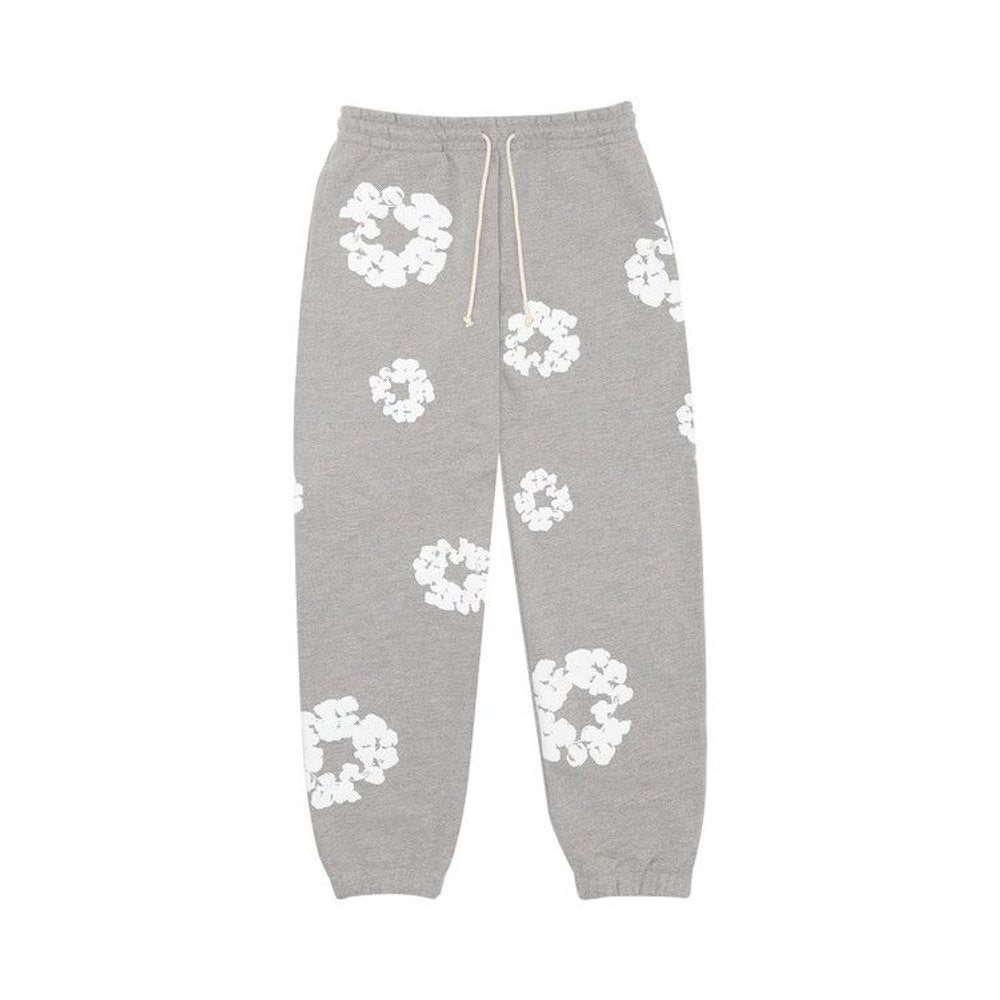Denim Tears The Cotton Wreath Sweatpants Grey – hlavní pohled | Purekickz
