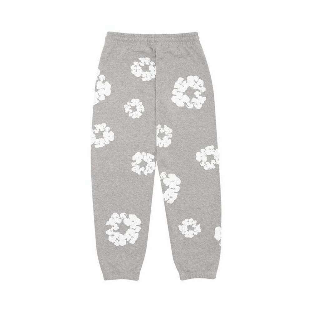 Denim Tears The Cotton Wreath Sweatpants Grey – boční pohled | Purekickz