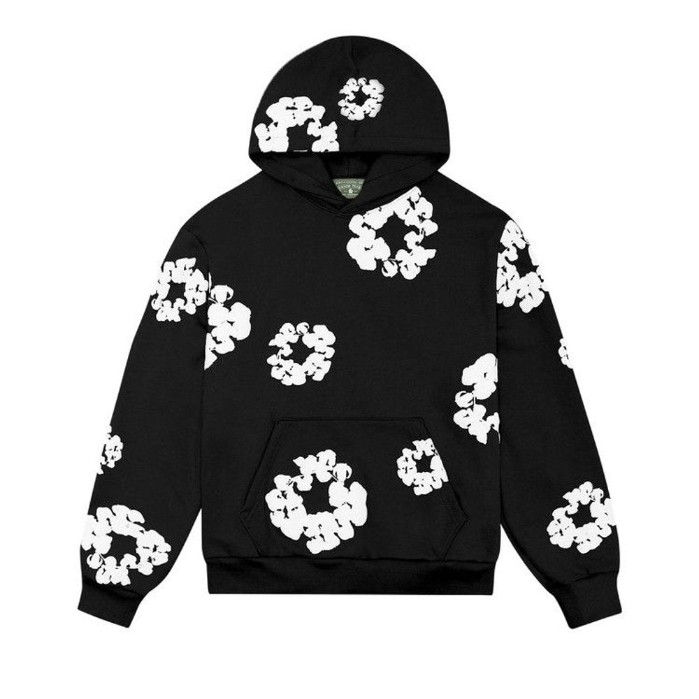 Denim Tears The Cotton Wreath Sweatshirt Black – hlavní pohled | Purekickz