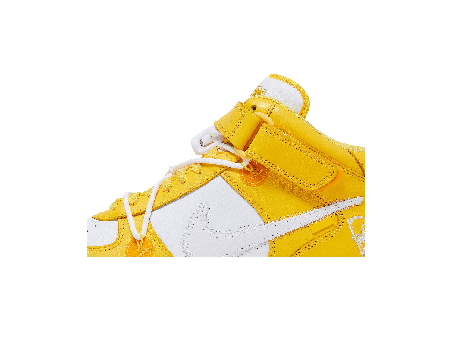 Off-White x Nike Air Force 1 Mid SP Leather 'Varsity Maize'