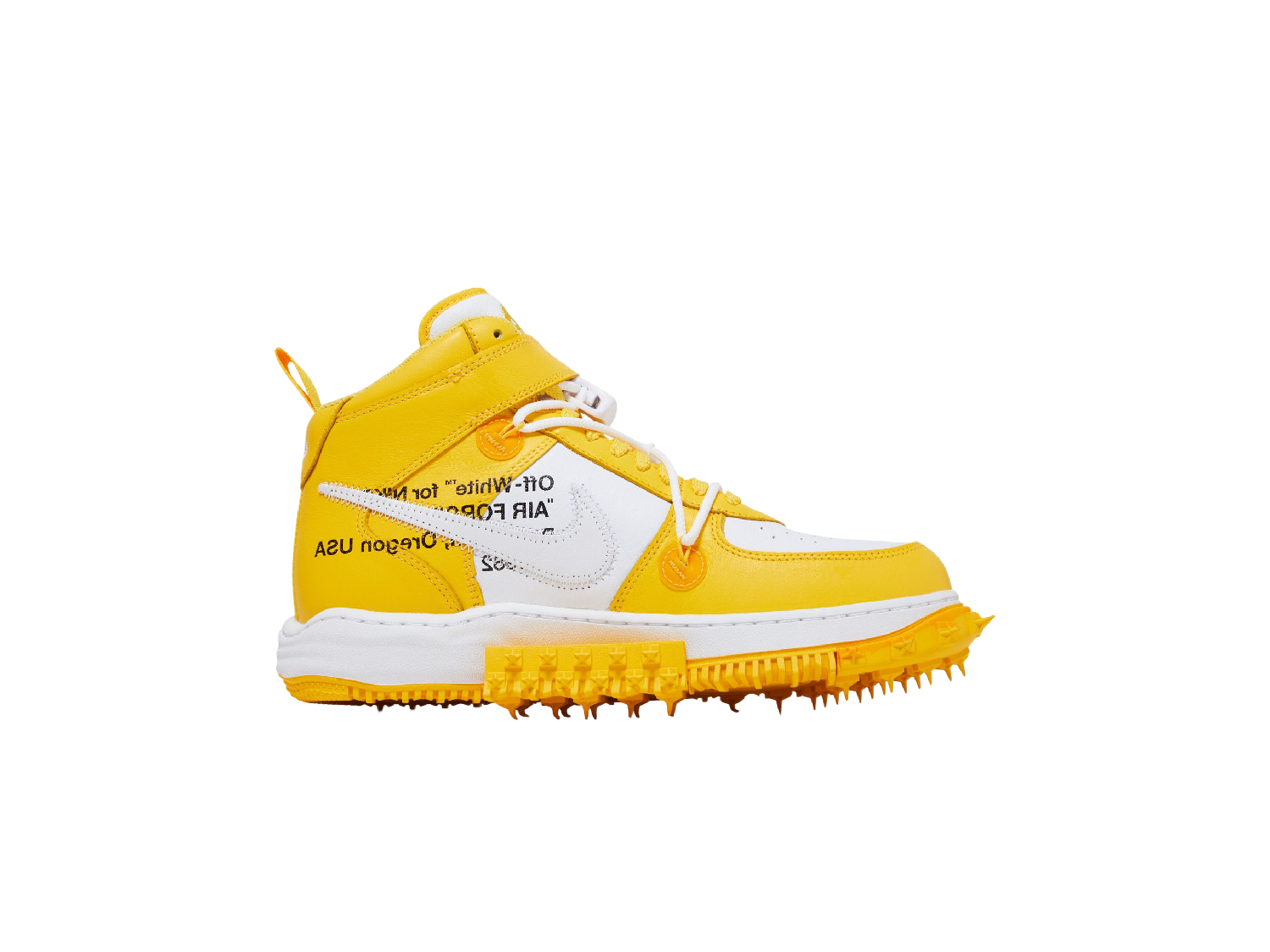 Off-White x Nike Air Force 1 Mid SP Leather 'Varsity Maize'