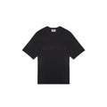 Fear of God Essentials Boxy T-Shirt Applique Logo Stretch Limo Black – hlavní pohled | Purekickz