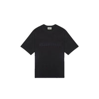 Fear of God Essentials Boxy T-Shirt Applique Logo Stretch Limo Black – hlavní pohled | Purekickz