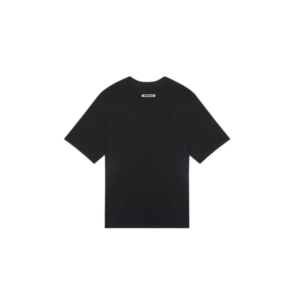 Fear of God Essentials Boxy T-Shirt Applique Logo Stretch Limo Black – boční pohled | Purekickz