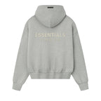Fear of God Essentials Classic Fleece Hoodie Concrete Heather – boční pohled | Purekickz