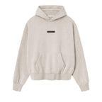 Fear of God Essentials Classic Fleece Hoodie Heather Stone – hlavní pohled | Purekickz