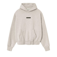 Fear of God Essentials Classic Fleece Hoodie Heather Stone – hlavní pohled | Purekickz
