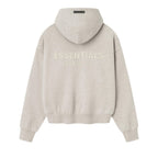 Fear of God Essentials Classic Fleece Hoodie Heather Stone – boční pohled | Purekickz