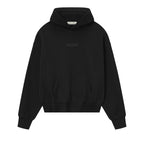 Fear of God Essentials Classic Fleece Hoodie Jet Black – hlavní pohled | Purekickz