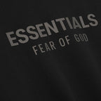 Fear of God Essentials Classic Fleece Hoodie Jet Black – detail | Purekickz