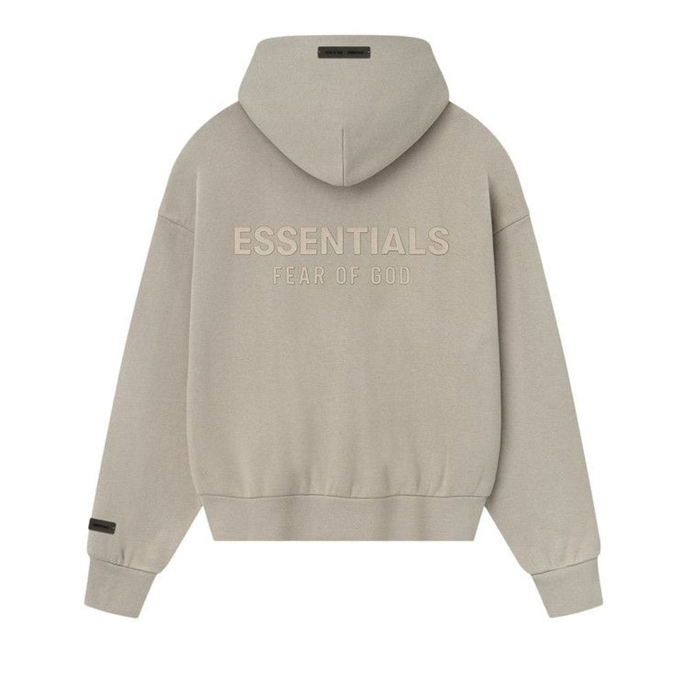 Fear of God Essentials Classic Fleece Zip Up Hoodie Timber – boční pohled | Purekickz