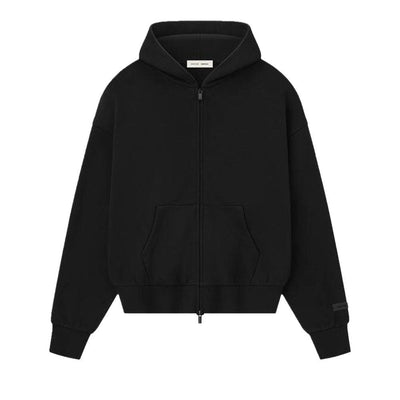 Fear of God Essentials S25 Classic Full Zip Hoodie Jet Black