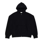 Fear of God Essentials Classic Hood Zip Up Sweatshirt Black – hlavní pohled | Purekickz