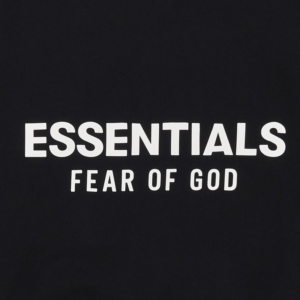 Fear of God Essentials Classic Hood Zip Up Sweatshirt Black – detail | Purekickz