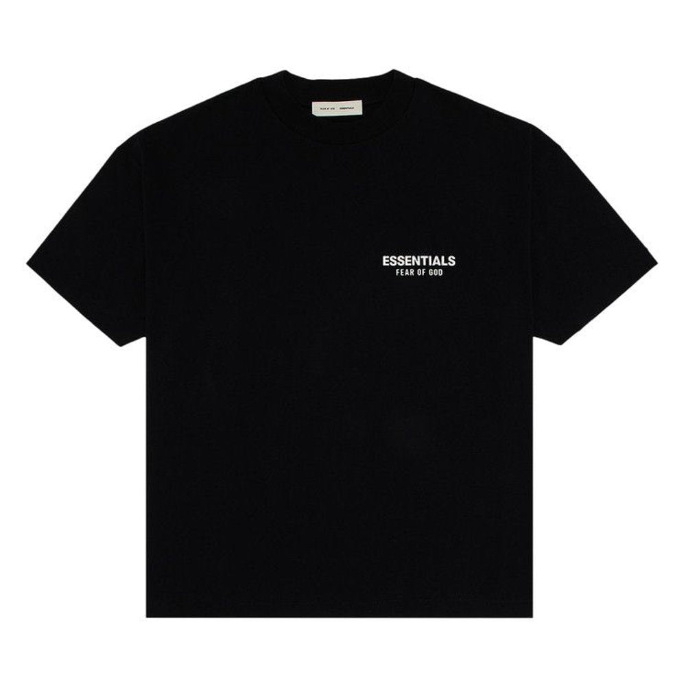 Fear of God Essentials Classic Short Sleeve Tee Jet Black – hlavní pohled | Purekickz