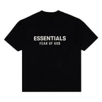Fear of God Essentials Classic Short Sleeve Tee Jet Black – boční pohled | Purekickz