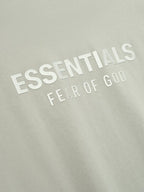 Fear of God Essentials Classic Tee Abbey Stone – detail | Purekickz