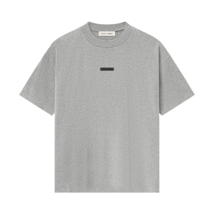 Fear of God Essentials Classic Tee Concrete Heather – hlavní pohled | Purekickz
