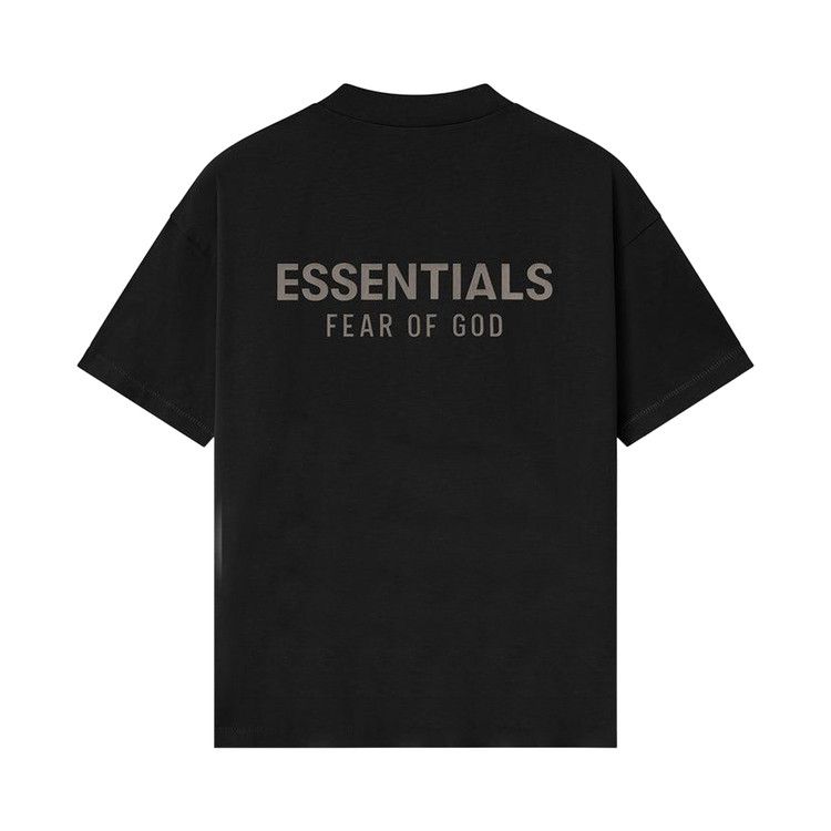 Fear of God Essentials Classic Tee Jet Black – boční pohled | Purekickz