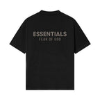 Fear of God Essentials Classic Tee Jet Black – detail | Purekickz