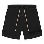 Fear of God Essentials Cream Drawstring Sweatshort Jet Black – hlavní pohled | Purekickz