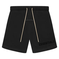 Fear of God Essentials Cream Drawstring Sweatshort Jet Black – hlavní pohled | Purekickz