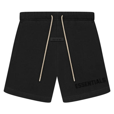 Fear of God Essentials Cream Drawstring Sweatshort Jet Black