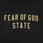 Fear of God Essentials Fleece Hoodie Black – detail | Purekickz