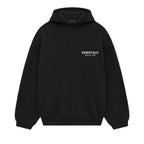 Fear of God Essentials SS24 Fleece Hoodie Black – hlavní pohled | Purekickz