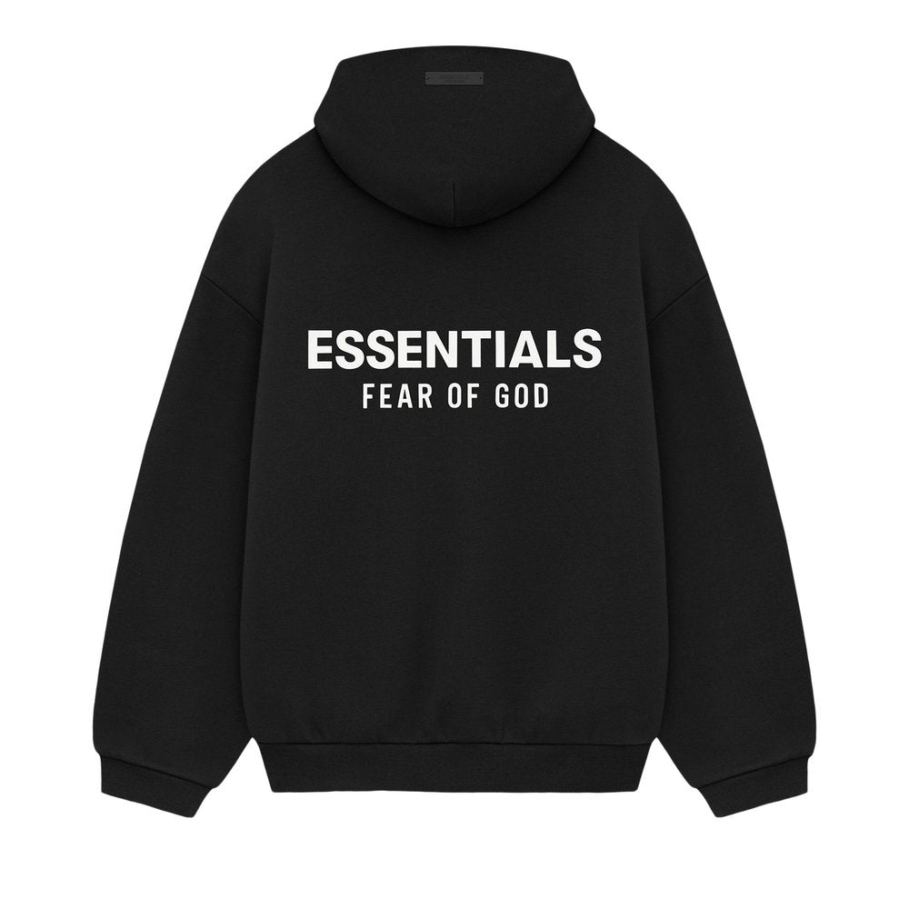 Fear of God Essentials Fleece Hoodie II 'Black' – boční pohled | Purekickz