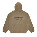 Fear of God Essentials Fleece Hoodie II 'Heather Grey' – boční pohled | Purekickz