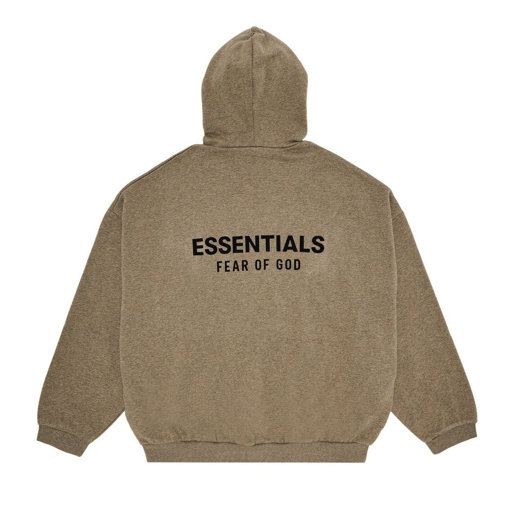 Fear of God Essentials Fleece Hoodie II 'Heather Grey' – boční pohled | Purekickz