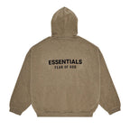 Fear of God Essentials Fleece Hoodie II 'Heather Grey' – boční pohled | Purekickz