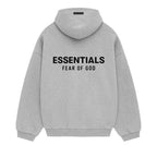 Fear of God Essentials Fleece Hoodie II 'Light Heather Grey' – boční pohled | Purekickz