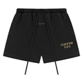 Fear of God Essentials Fleece Soccer Short Black – hlavní pohled | Purekickz