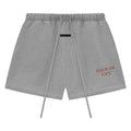 Fear of God Essentials Fleece Soccer Short Dark Heather – hlavní pohled | Purekickz