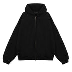 Fear of God Essentials Heavy Fleece Fullzip Hoodie Black – hlavní pohled | Purekickz
