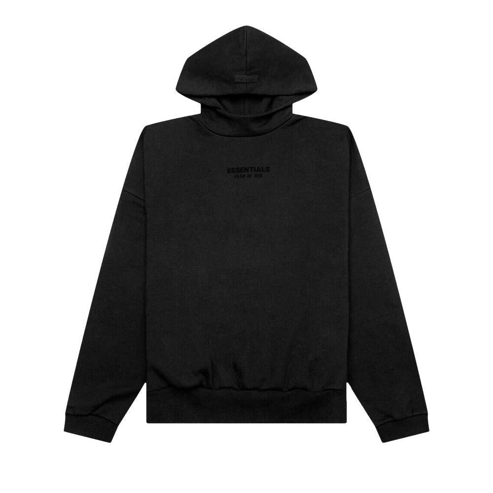 Fear of God Essentials SS23 Hoodie Jet Black – hlavní pohled | Purekickz