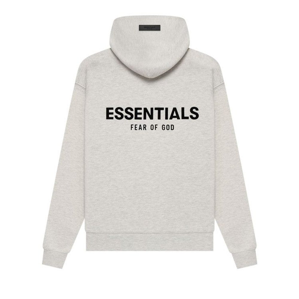 Fear of God Essentials Hoodie Light Oatmeal – boční pohled | Purekickz